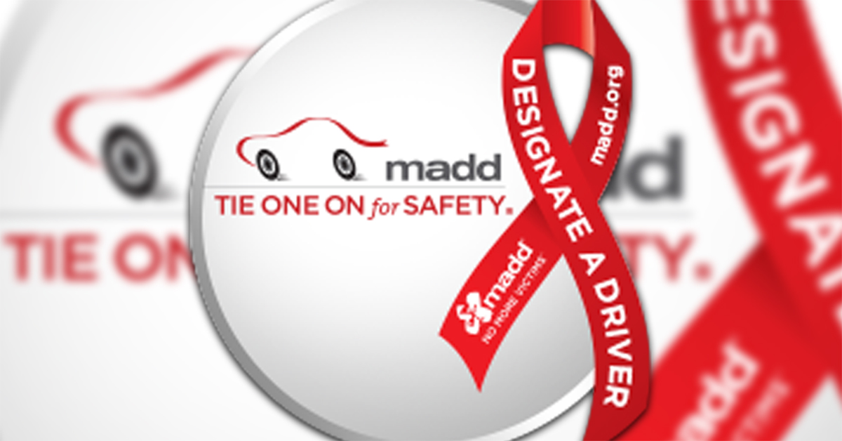 BWP Supports Tie One On For Safety® - MADD's longest running Designated Driver campaign.